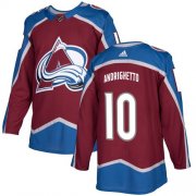 Wholesale Cheap Adidas Avalanche #10 Sven Andrighetto Burgundy Home Authentic Stitched NHL Jersey