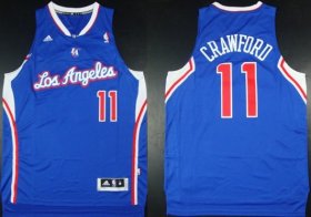 Wholesale Cheap Los Angeles Clippers #11 Jamal Crawford Revolution 30 Swingman Blue Jersey