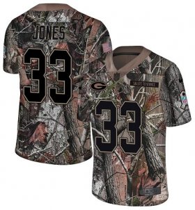 Wholesale Cheap Nike Packers #33 Aaron Jones Camo Men\'s Stitched NFL Limited Rush Realtree Jersey