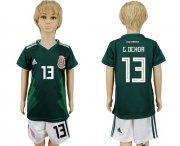 Wholesale Cheap Mexico #13 G.Ochoa Home Kid Soccer Country Jersey