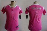 Wholesale Cheap Nike Panthers #1 Cam Newton Pink Women's Stitched NFL Elite Draft Him Shimmer Jersey