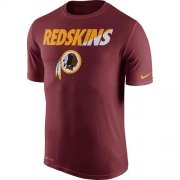 Wholesale Cheap Men's Washington Redskins Nike Burgundy Legend Staff Practice Performance T-Shirt