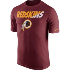 Wholesale Cheap Men\'s Washington Redskins Nike Burgundy Legend Staff Practice Performance T-Shirt
