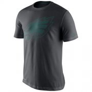 Wholesale Cheap Philadelphia Eagles Nike Team Travel Performance T-Shirt Charcoal