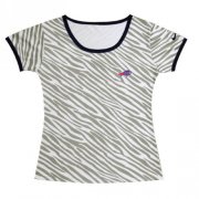 Wholesale Cheap Women's Nike Buffalo Bills Chest Embroidered Logo Zebra Stripes T-Shirt