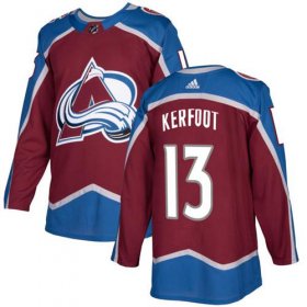 Wholesale Cheap Adidas Avalanche #13 Alexander Kerfoot Burgundy Home Authentic Stitched NHL Jersey