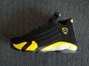 Wholesale Cheap Womens Air Jordan 14 Thunder Black/Yellow
