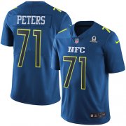 Wholesale Cheap Nike Eagles #71 Jason Peters Navy Youth Stitched NFL Limited NFC 2017 Pro Bowl Jersey