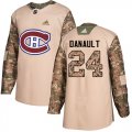 Wholesale Cheap Adidas Canadiens #24 Phillip Danault Camo Authentic 2017 Veterans Day Stitched NHL Jersey