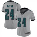 Wholesale Cheap Nike Eagles #24 Darius Slay Jr Silver Women's Stitched NFL Limited Inverted Legend Jersey