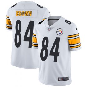 Wholesale Cheap Nike Steelers #84 Antonio Brown White Men\'s Stitched NFL Vapor Untouchable Limited Jersey
