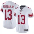 Wholesale Cheap Nike Giants #13 Odell Beckham Jr White Women's Stitched NFL Vapor Untouchable Limited Jersey