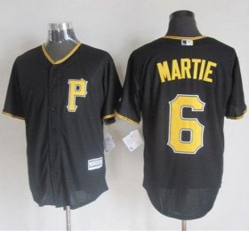 Wholesale Cheap Pirates #6 Starling Marte Black New Cool Base Stitched MLB Jersey