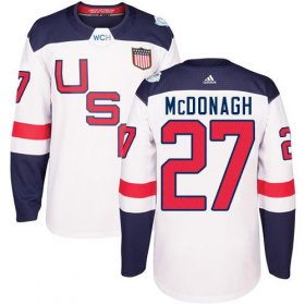 Wholesale Cheap Team USA #27 Ryan McDonagh White 2016 World Cup Stitched Youth NHL Jersey