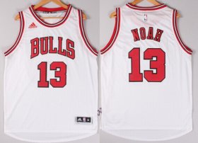 Wholesale Cheap Chicago Bulls #13 Joakim Noah Revolution 30 Swingman 2014 New White Jersey