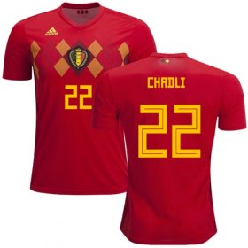 Wholesale Cheap Belgium #22 Chadli Red Soccer Country Jersey