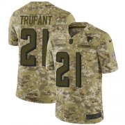 Wholesale Cheap Nike Falcons #21 Desmond Trufant Camo Youth Stitched NFL Limited 2018 Salute to Service Jersey