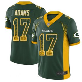 Wholesale Cheap Nike Packers #17 Davante Adams Green Team Color Men\'s Stitched NFL Limited Rush Drift Fashion Jersey