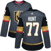 Wholesale Cheap Adidas Golden Knights #77 Brad Hunt Grey Home Authentic Women's Stitched NHL Jersey