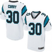 Wholesale Cheap Nike Panthers #30 Stephen Curry White Men's Stitched NFL Elite Jersey
