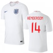 Wholesale Cheap England #14 Henderson Home Thai Version Soccer Country Jersey