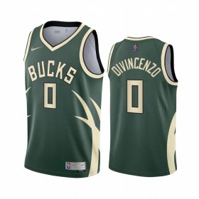 Wholesale Cheap Milwaukee Bucks #0 Donte DiVincenzo Green NBA Swingman 2020-21 Earned Edition Jersey