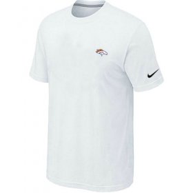 Wholesale Cheap Nike Denver Broncos Chest Embroidered Logo T-Shirt White