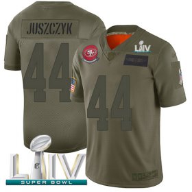 Wholesale Cheap Nike 49ers #44 Kyle Juszczyk Camo Super Bowl LIV 2020 Men\'s Stitched NFL Limited 2019 Salute To Service Jersey