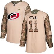 Wholesale Cheap Adidas Hurricanes #11 Jordan Staal Camo Authentic 2017 Veterans Day Stitched Youth NHL Jersey