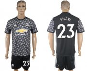Wholesale Cheap Manchester United #23 Shaw Black Soccer Club Jersey