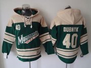 Wholesale Cheap Wild #40 Devan Dubnyk Green Sawyer Hooded Sweatshirt Stitched NHL Jersey
