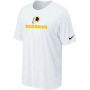 Wholesale Cheap Nike Washington Redskins Authentic Logo NFL T-Shirt White