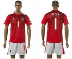 Wholesale Cheap Austria #1 Ozcan Red Home Soccer Country Jersey