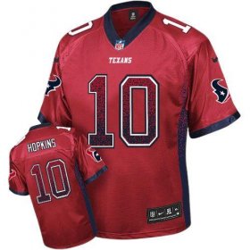 Wholesale Cheap Nike Texans #10 DeAndre Hopkins Red Alternate Men\'s Stitched NFL Elite Drift Fashion Jersey