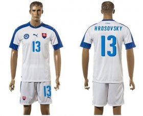 Wholesale Cheap Slovakia #13 Hrosovsky Home Soccer Country Jersey
