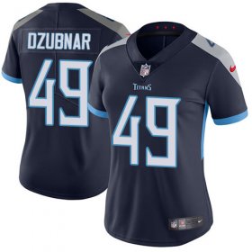 Wholesale Cheap Nike Titans #49 Nick Dzubnar Navy Blue Team Color Women\'s Stitched NFL Vapor Untouchable Limited Jersey
