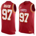 Wholesale Cheap Nike Chiefs #97 Alex Okafor Red Team Color Men's Stitched NFL Limited Tank Top Jersey