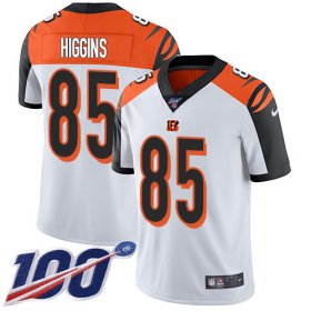 Wholesale Cheap Nike Bengals #85 Tee Higgins White Men\'s Stitched NFL 100th Season Vapor Untouchable Limited Jersey