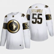 Wholesale Cheap Winnipeg Jets #55 Mark Scheifele Men's Adidas White Golden Edition Limited Stitched NHL Jersey
