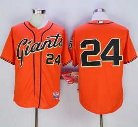 Wholesale Cheap Giants #24 Willie Mays Orange Cool Base Stitched MLB Jersey