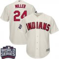 Wholesale Cheap Indians #24 Andrew Miller Cream Alternate 2016 World Series Bound Stitched Youth MLB Jersey