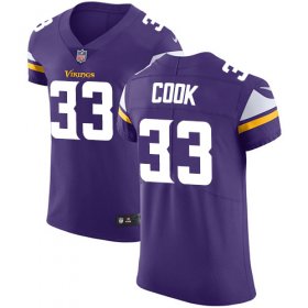 Wholesale Cheap Nike Vikings #33 Dalvin Cook Purple Team Color Men\'s Stitched NFL Vapor Untouchable Elite Jersey