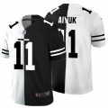 Cheap San Francisco 49ers #11 Brandon Aiyuk Men's Black V White Peace Split Nike Vapor Untouchable Limited NFL Jersey