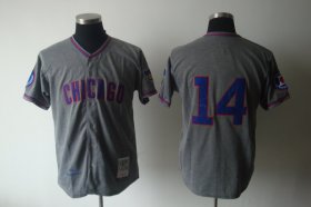 Wholesale Cheap Mitchell And Ness 1968 Cubs #14 Ernie Banks Grey Stitched Throwback MLB Jersey