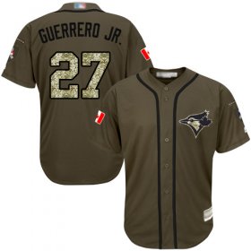 Wholesale Cheap Blue Jays #27 Vladimir Guerrero Jr. Green Salute to Service Stitched MLB Jersey