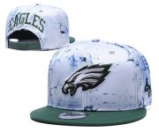 Wholesale Cheap Eagles Team Logo Smoke Green Adjustable Hat TX
