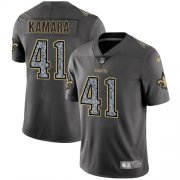 Wholesale Cheap Nike Saints #41 Alvin Kamara Gray Static Men's Stitched NFL Vapor Untouchable Limited Jersey