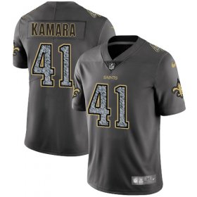 Wholesale Cheap Nike Saints #41 Alvin Kamara Gray Static Men\'s Stitched NFL Vapor Untouchable Limited Jersey