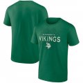 Wholesale Cheap Men's Minnesota Vikings Kelly Green Celtic Knot T-Shirt