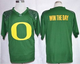 Wholesale Cheap Oregon Ducks Blank Win The Day Team Pride Fashion Green Jersey